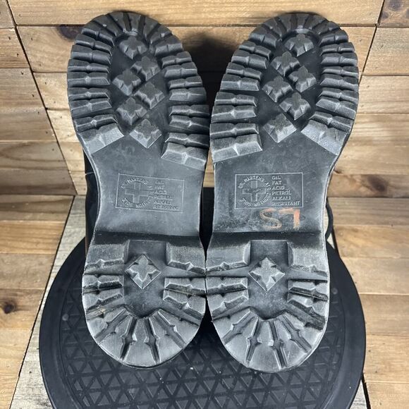 Dr.Martens Womens Size 7 Holt Black Leather Mountain Lace Up Ankle Boots - Picture 9 of 10